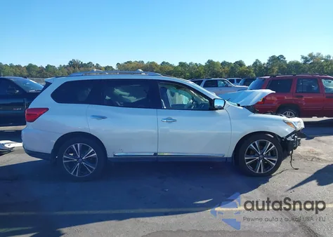 2018 Nissan Pathfinder Platinum из США, поврежденный, VIN 5N1DR2MN2JC619879